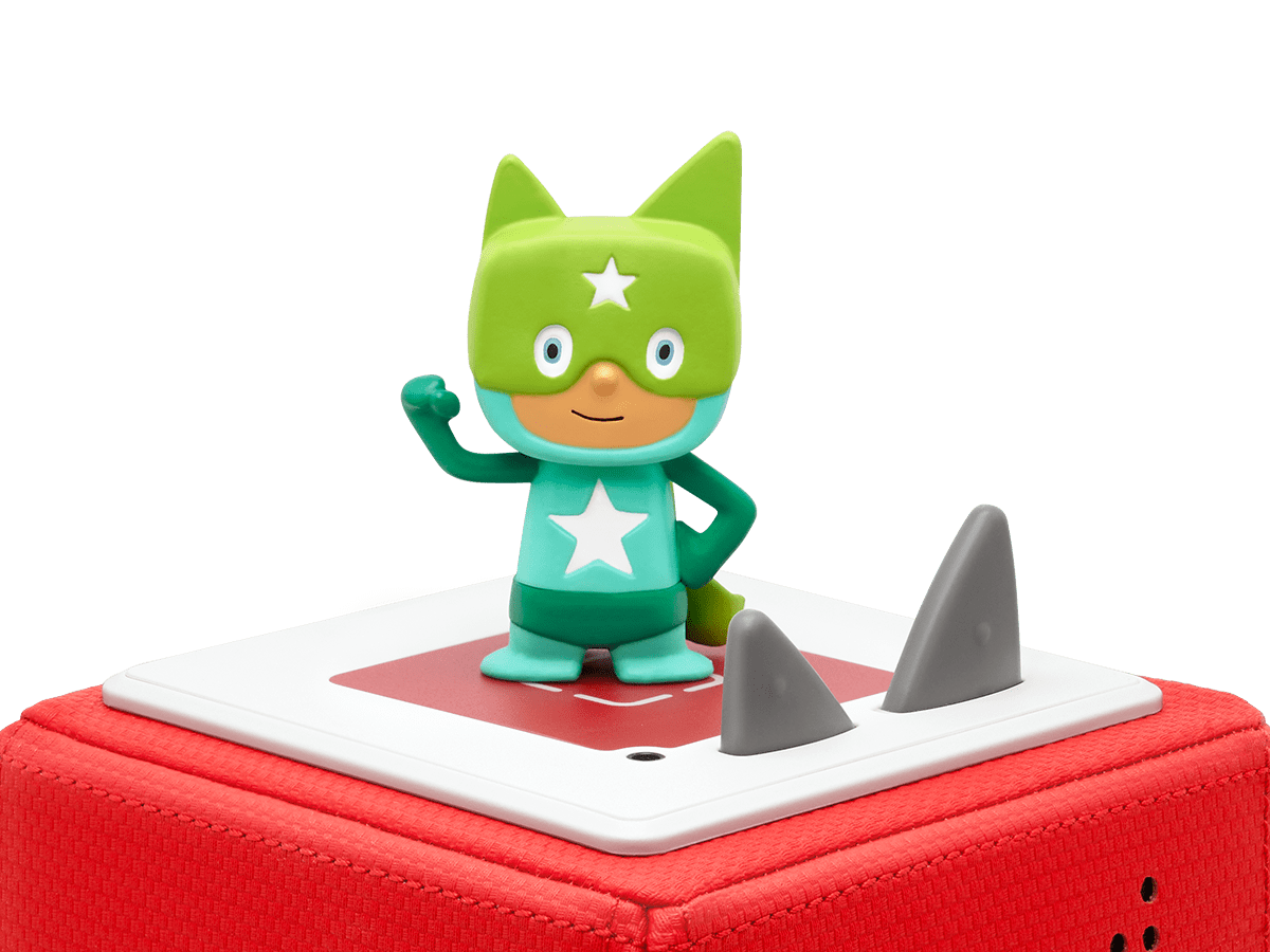 Turquoise & Green Superhero Creative-Tonie on Toniebox