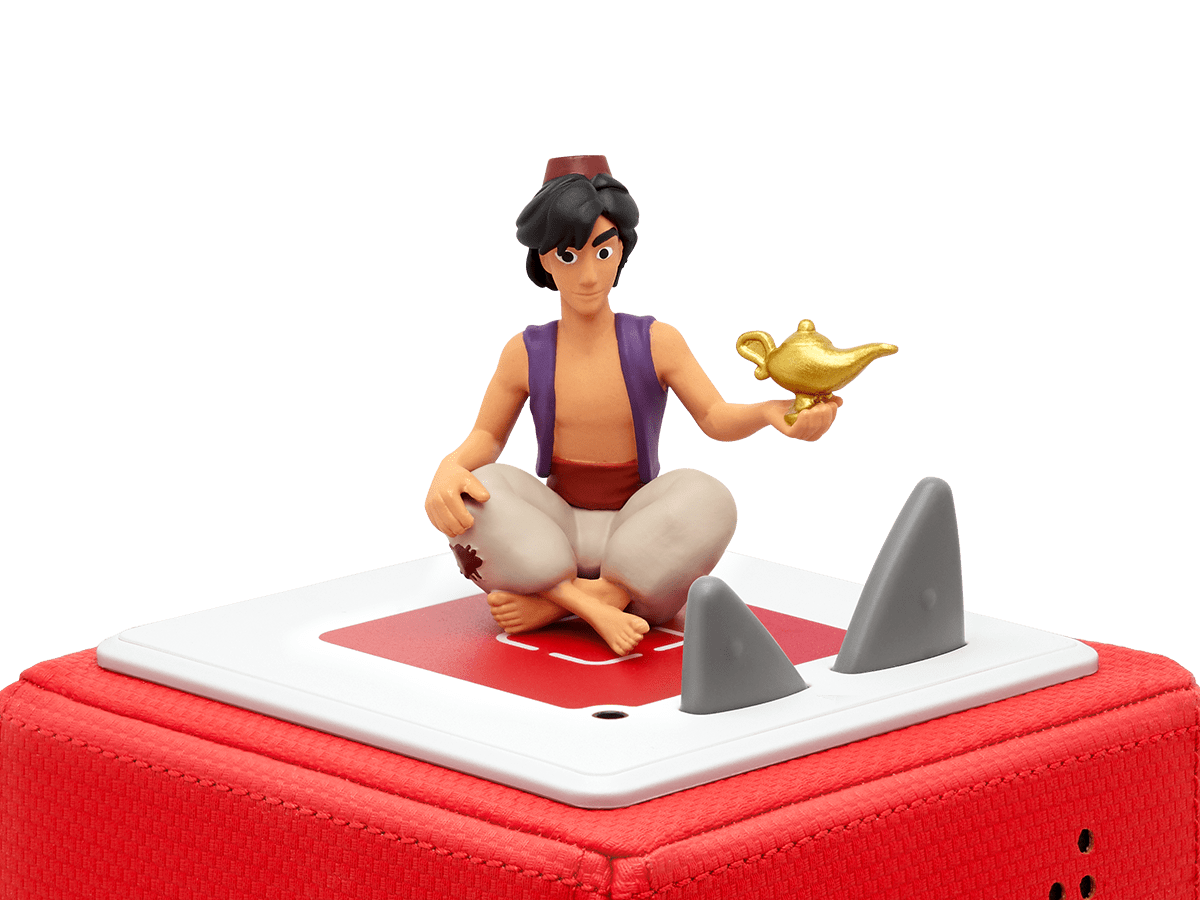 Disney Aladdin Tonie on a red Toniebox