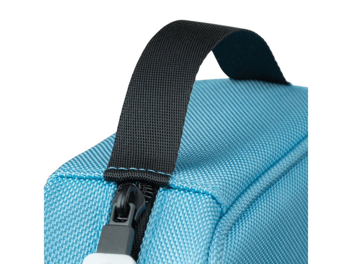 Light Blue carrying case detail