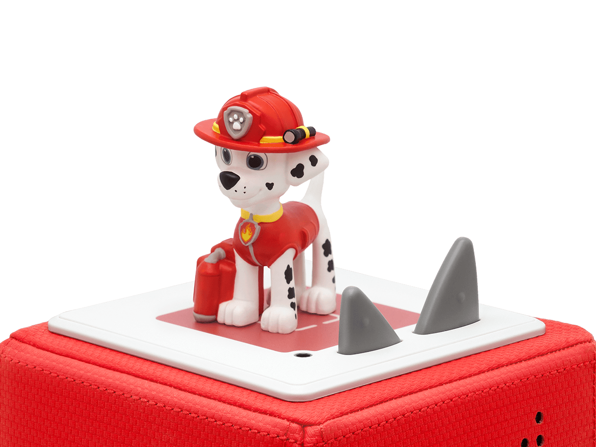 PAW Patrol: Marshall Tonie on a red Toniebox