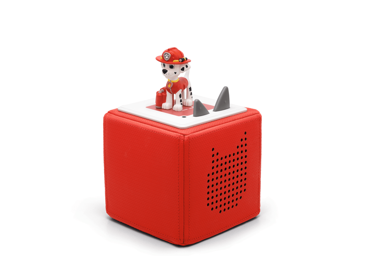 La Pat' Patrouille: Marcus Tonie sur une Toniebox rouge