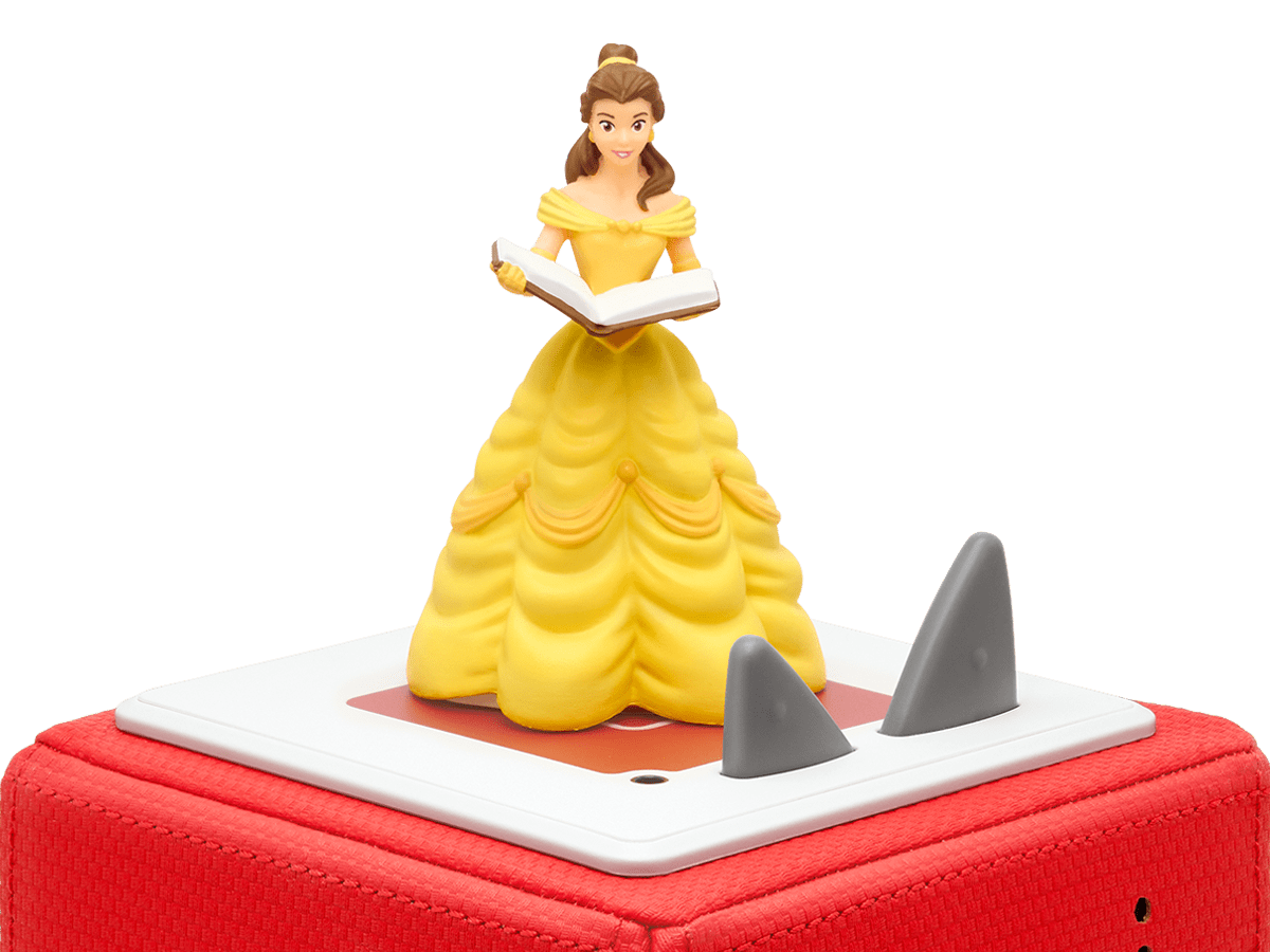 Disney Beauty & the Beast Tonie on a red Toniebox