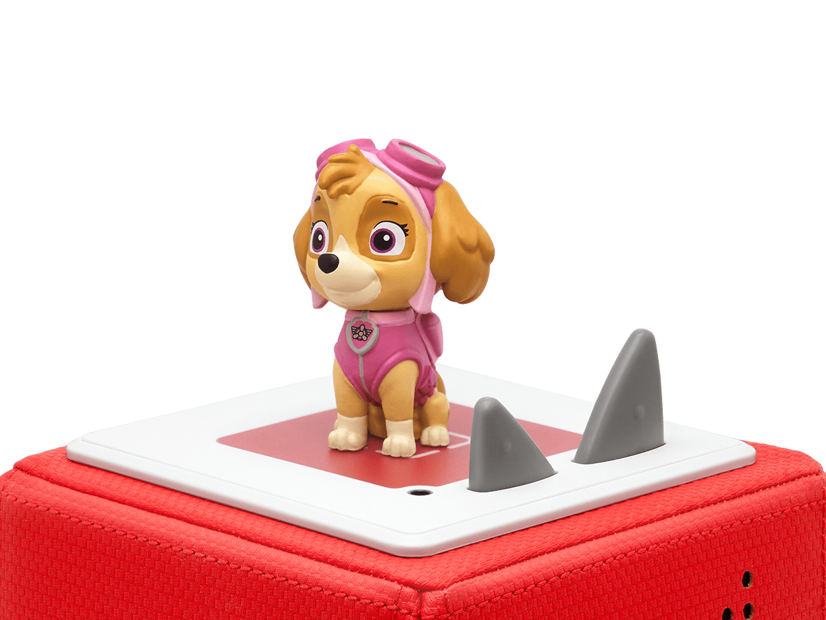 PAW Patrol: Skye Tonie on a red Toniebox