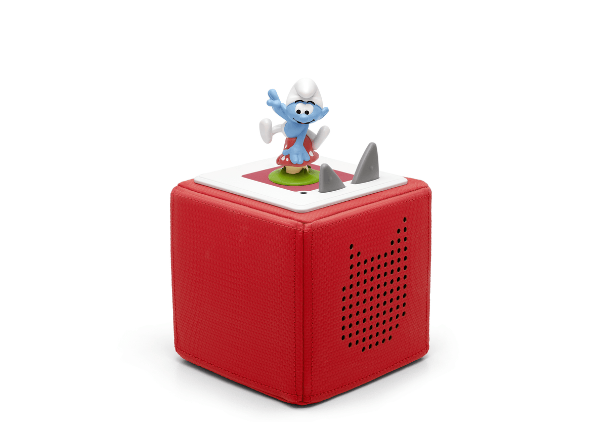 Les Schtroumpfs: L'aéroschtroumpf Tonie on a red toniebox