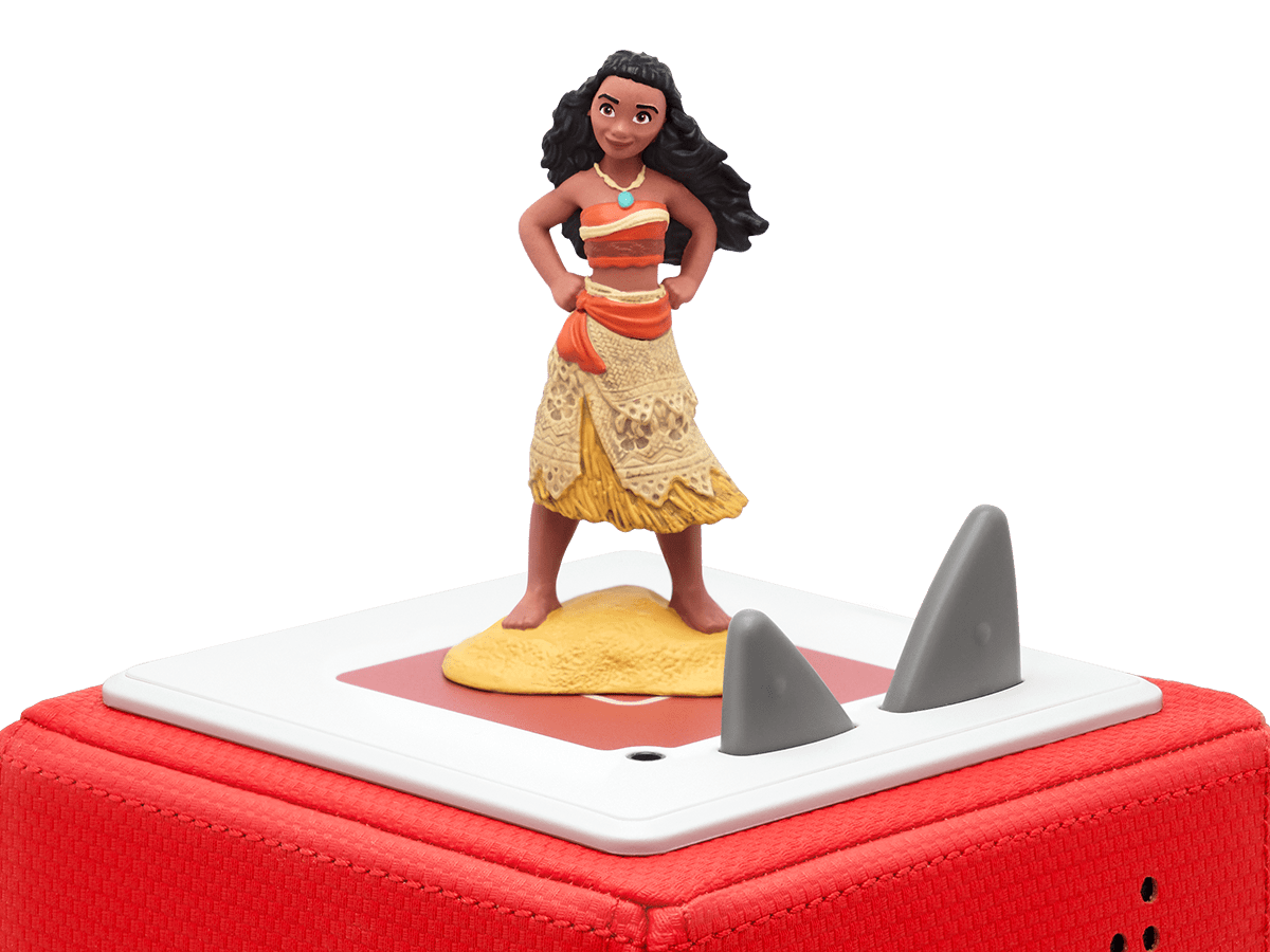 Disney Moana Tonie on a red Toniebox