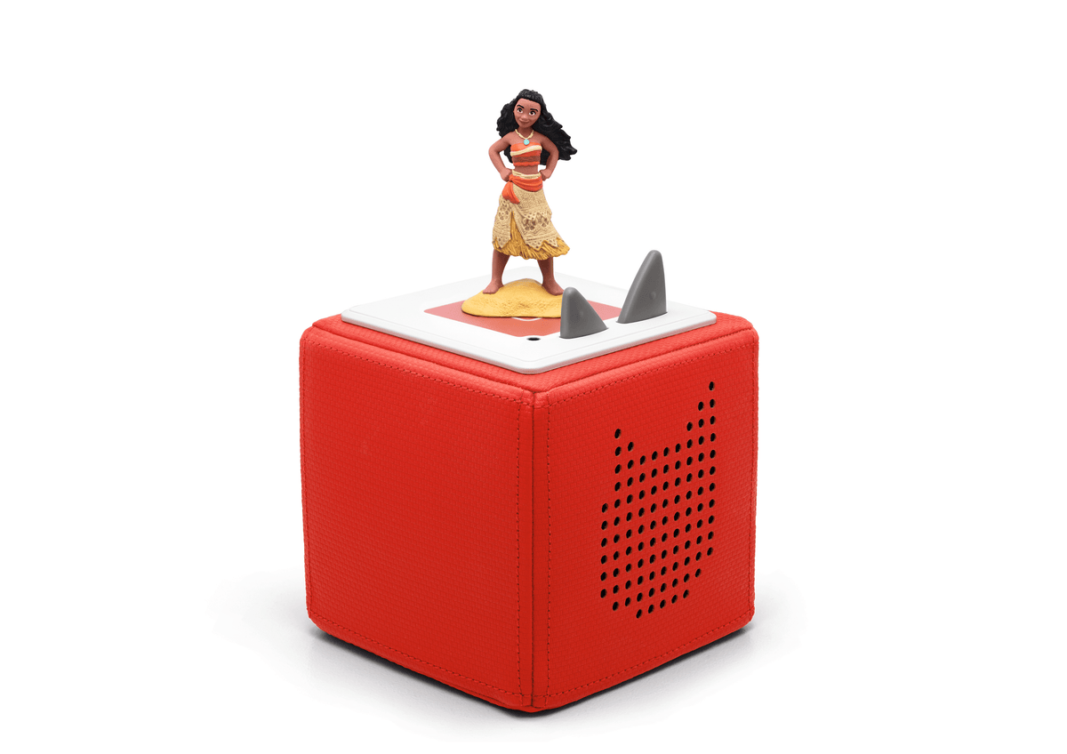 Disney Vaiana Tonie sur une Toniebox rouge