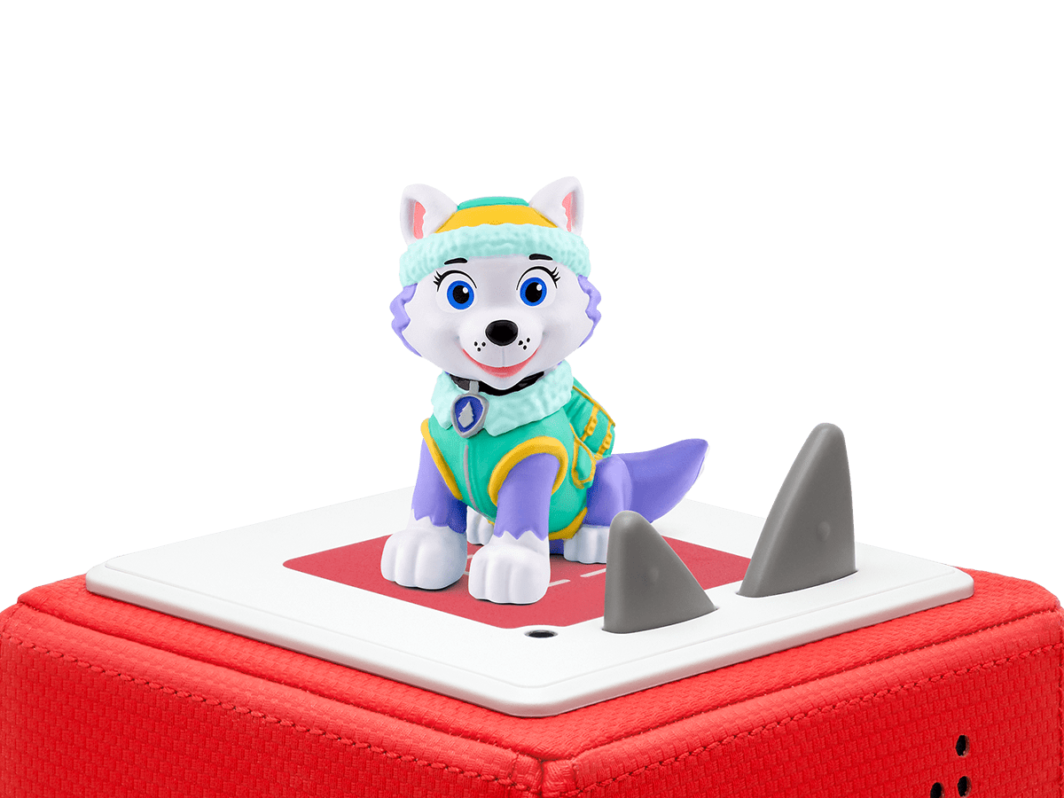 PAW Patrol: Everest Tonie on a red Toniebox