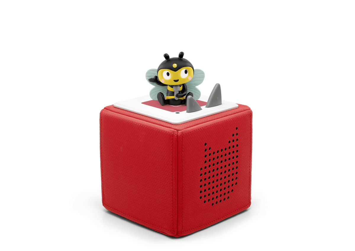 Favorite Children's Songs: Bugs! Tonie on a red Toniebox