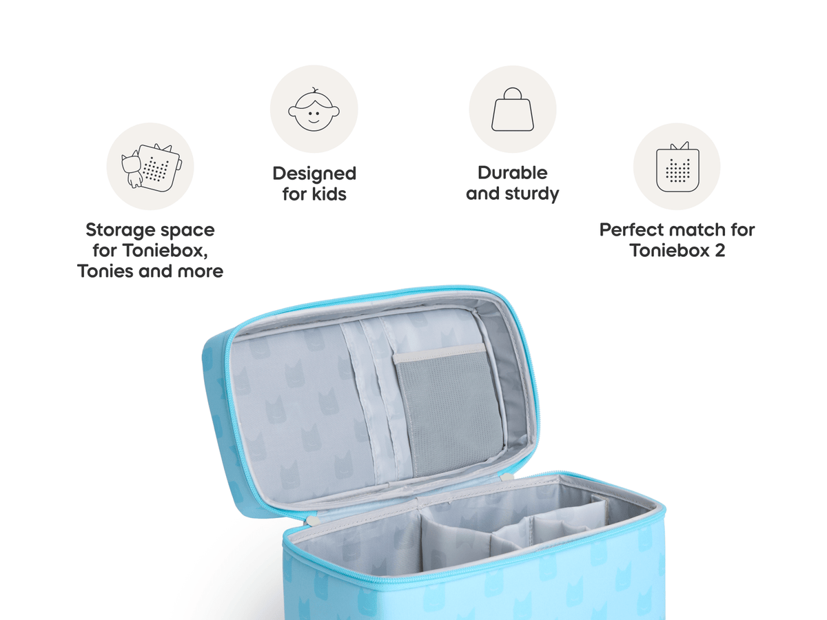 product features of
Toniebox All-in-One Carrying Case - Sky Blue