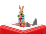 Peter Rabbit Tonie on a red Toniebox