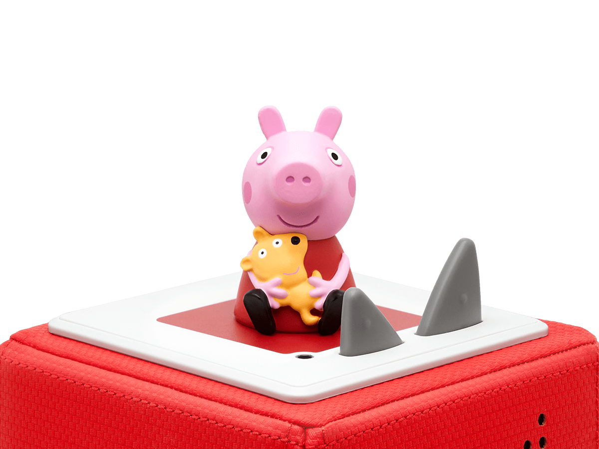 Peppa Pig Tonie on a red Toniebox