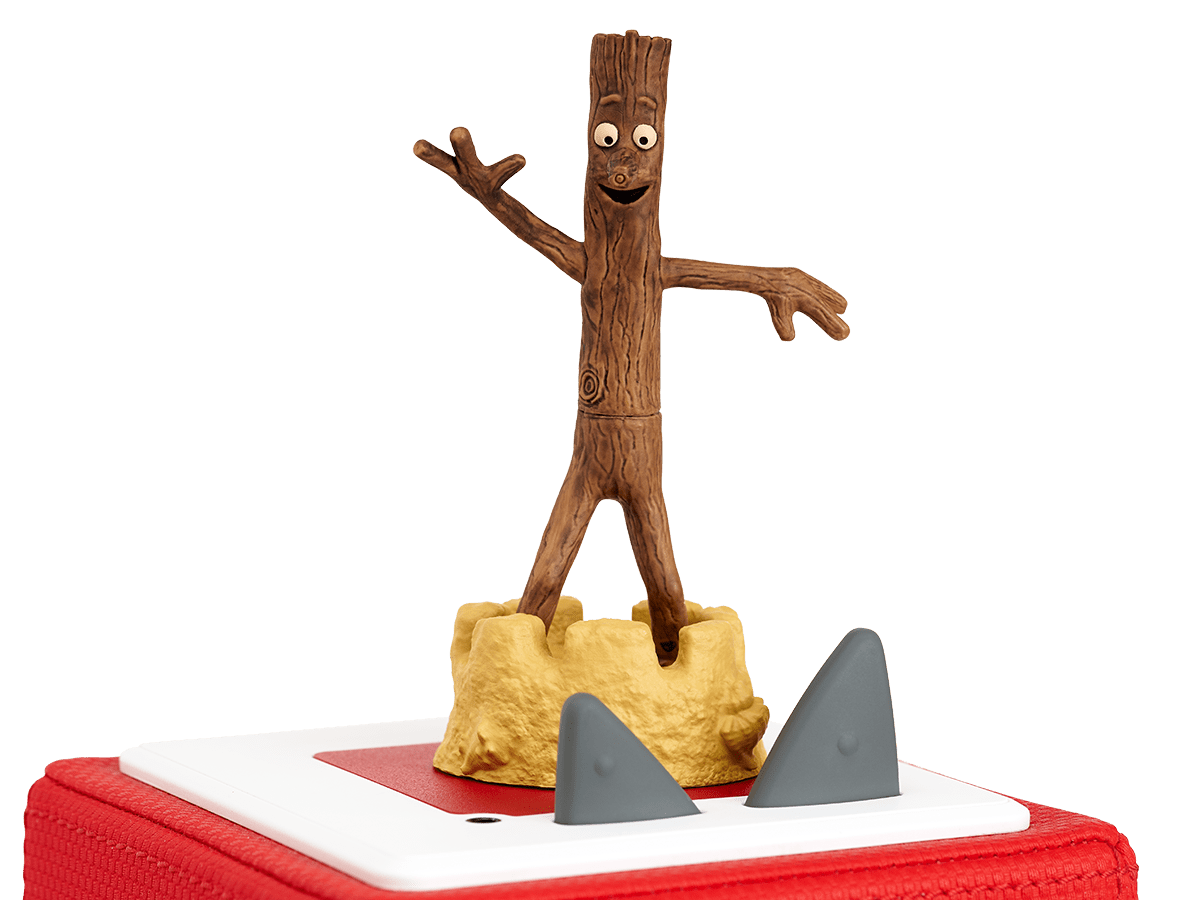 Julia Donaldson: Stick Man Tonie on a red Toniebox