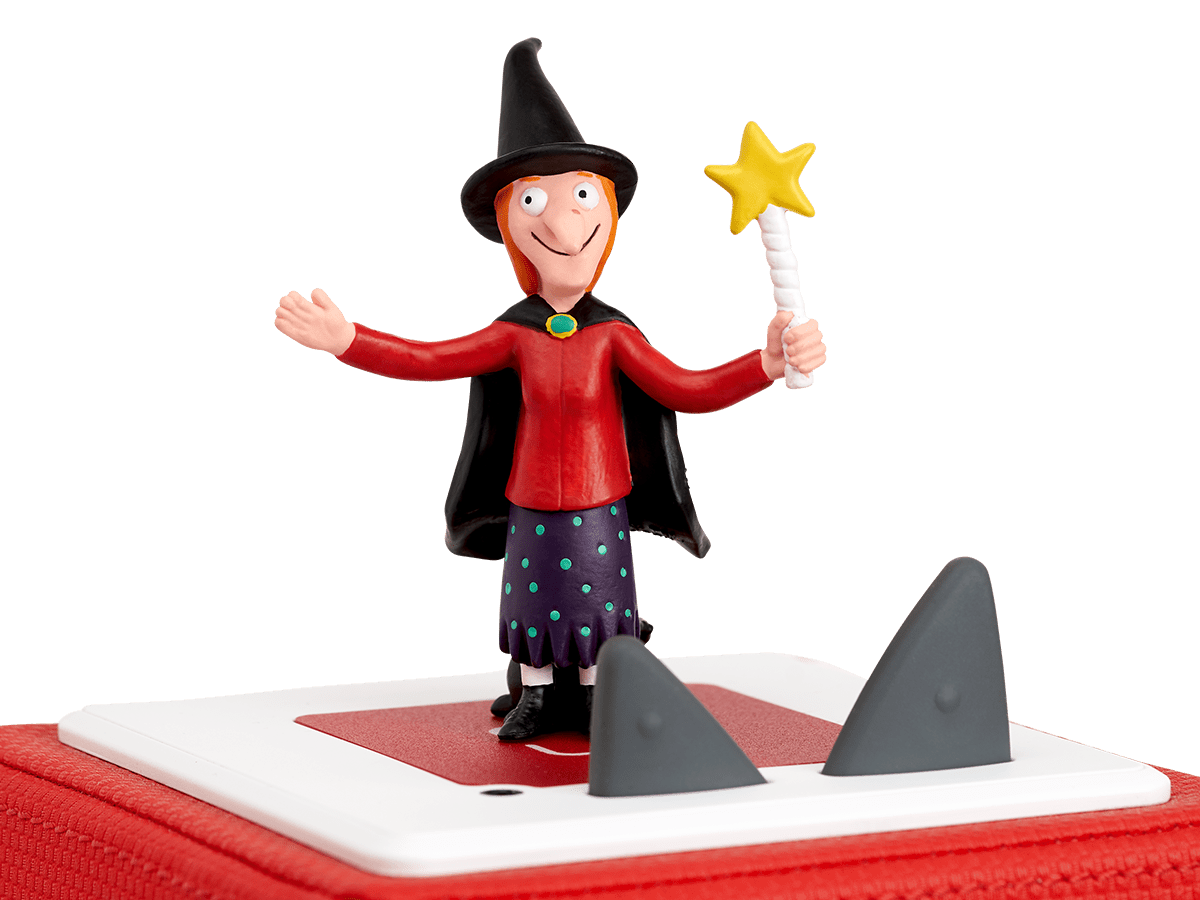 Julia Donaldson: Room on the Broom Tonie on a red Toniebox