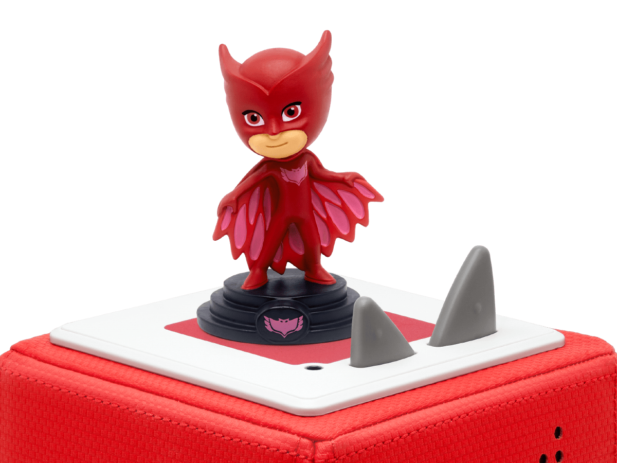 PJ Masks: Owlette Tonie on a red Toniebox