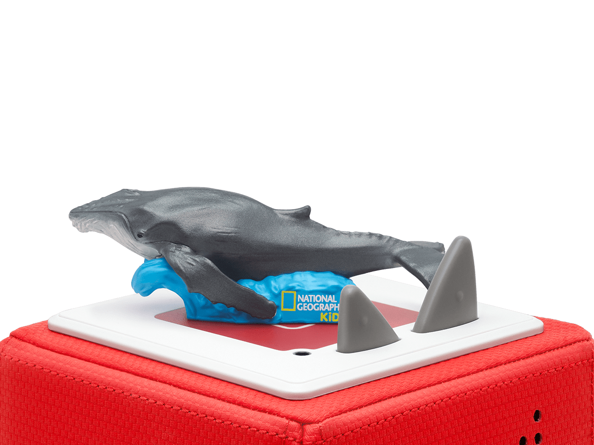 National Geographic Kids: Whale Tonie on a red Toniebox