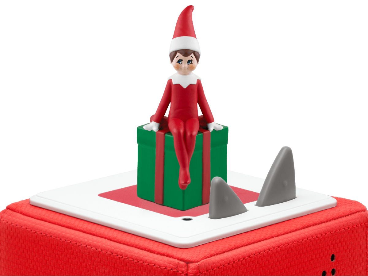 The Elf on the Shelf Tonie on a red Toniebox