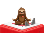 Mindfulness: Meditation with Mo the Sloth Tonie on a red Toniebox