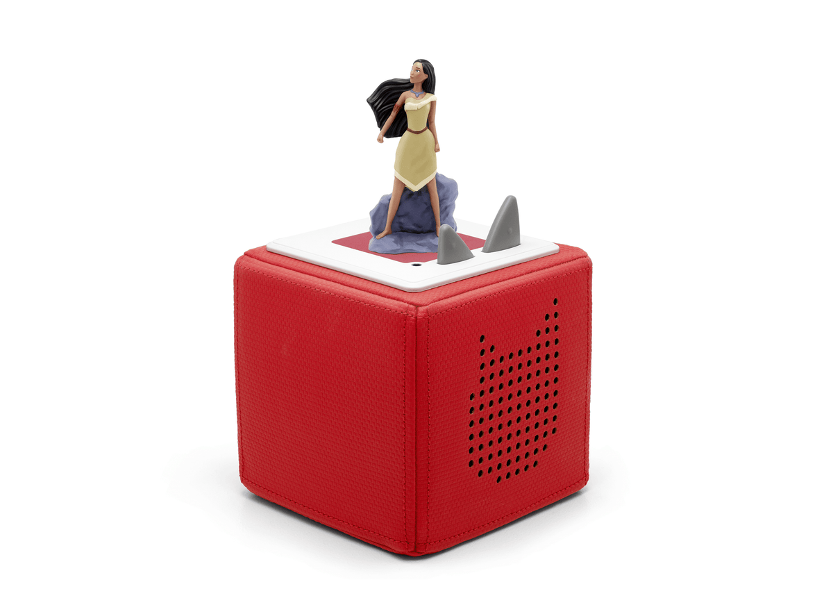 Disney Pocahontas Tonie on a red Toniebox