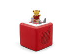 Full view of Daniel Tiger's Neighborhood Tonie on a red toniebox