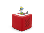 Les Schtroumpfs: La grande Schtroumpfette Tonie on a red toniebox