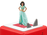 Disney Aladdin: Jasmine Tonie on a red Toniebox