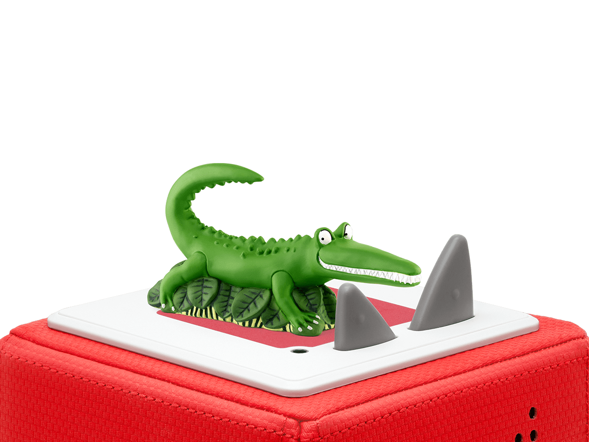 Roald Dahl: The Enormous Crocodile & Other Animal Stories Tonie on a red Toniebox