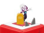 Marvel's Spidey and His Amazing Friends: Ghost-Spider Tonie on a red Toniebox