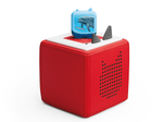 Full view of a Marine Life Clever Tonies on a red Toniebox