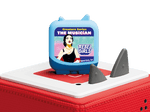 Rebel Girls Creators Series Clever Tonie on a Red Toniebox