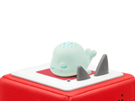 Sleepy Whale: Lullabies from the Ocean Tonie on a red Toniebox