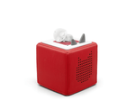Full view of Sleepy Penguin: White Noise from the Ocean Tonie on a red toniebox