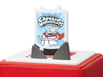 Single Captain Underpants Audiobook Tonie on a Red Toniebox
