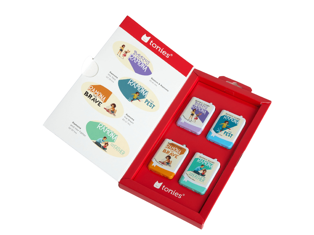 Ramona Audiobook Tonies - 4 Pack with packaging
