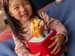 Child playing with My First Tonies Horse audio figurine and Toniebox 2