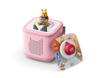 Disney game bundle with pink Toniebox 2, tonieplay controller, Winnie the Pooh tonie and disney tonieplay game