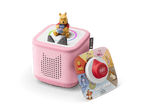 Disney game bundle with pink Toniebox 2, tonieplay controller, Winnie the Pooh tonie and disney tonieplay game