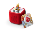 winnie the pooh tonie on a red toniebox 2 with winnie the ooh tonieplay game